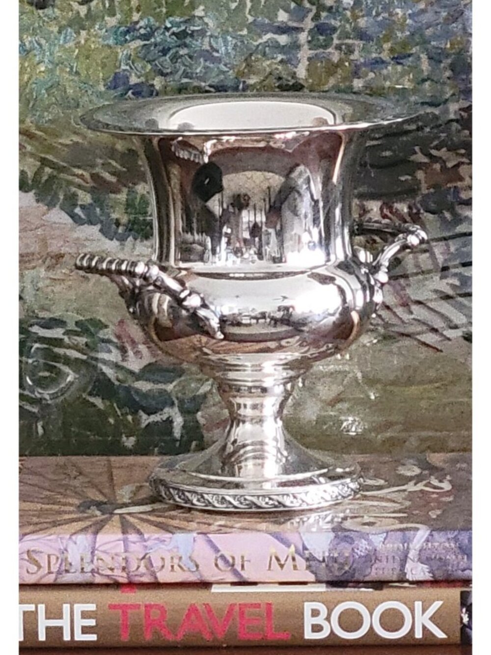 Wm Rogers & Son 2051 Spring Flower Silverplate Champagne Chiller Ice Bucket